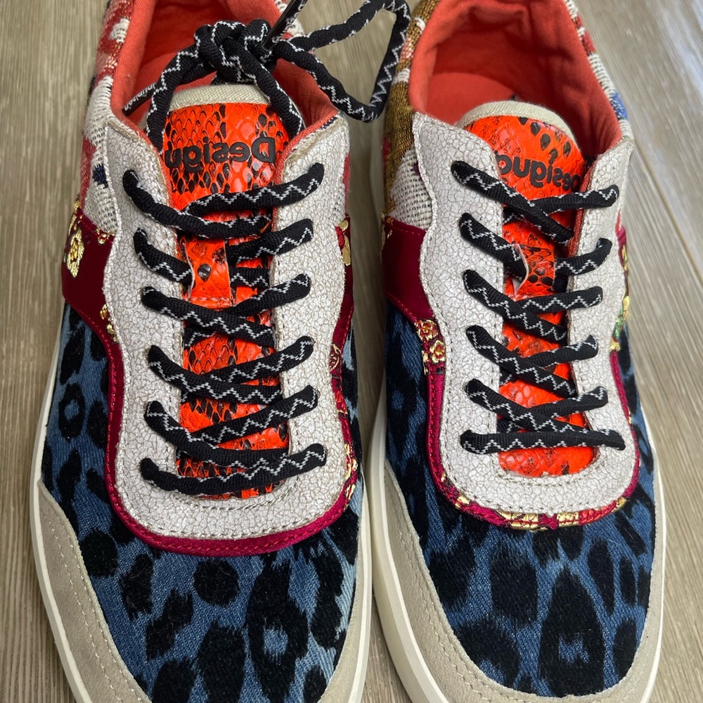 Desigual Multicolor Patchwork Sneakers - image 4